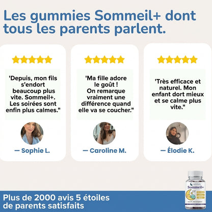 Sommeil+ — Gummies apaisantes dès 4 ans