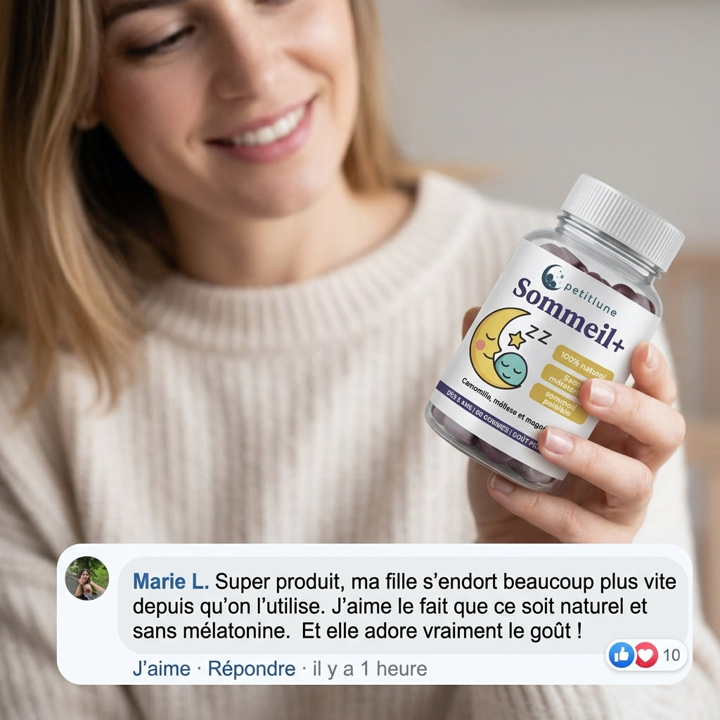 Sommeil+ — Gummies apaisantes dès 4 ans