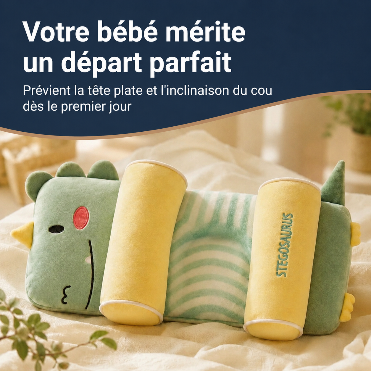 Coussin ergonomique bébé au sarrasin