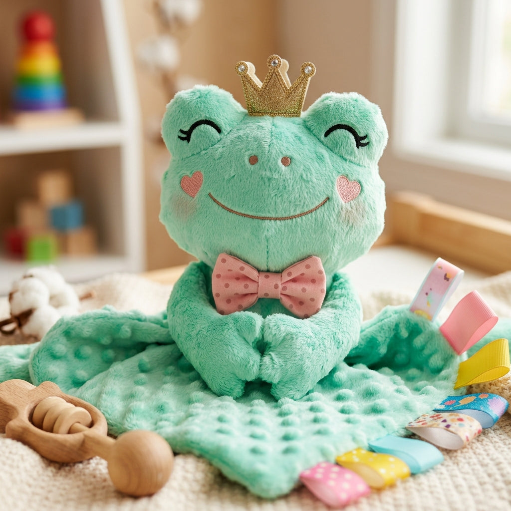 Peluche doudou bébé modèle Grenouille